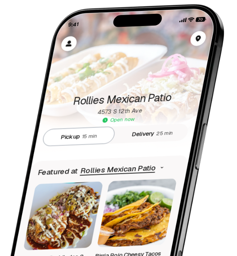 Rollies Mexican Patio app preview